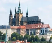 Prague Castle above the Lesser Town